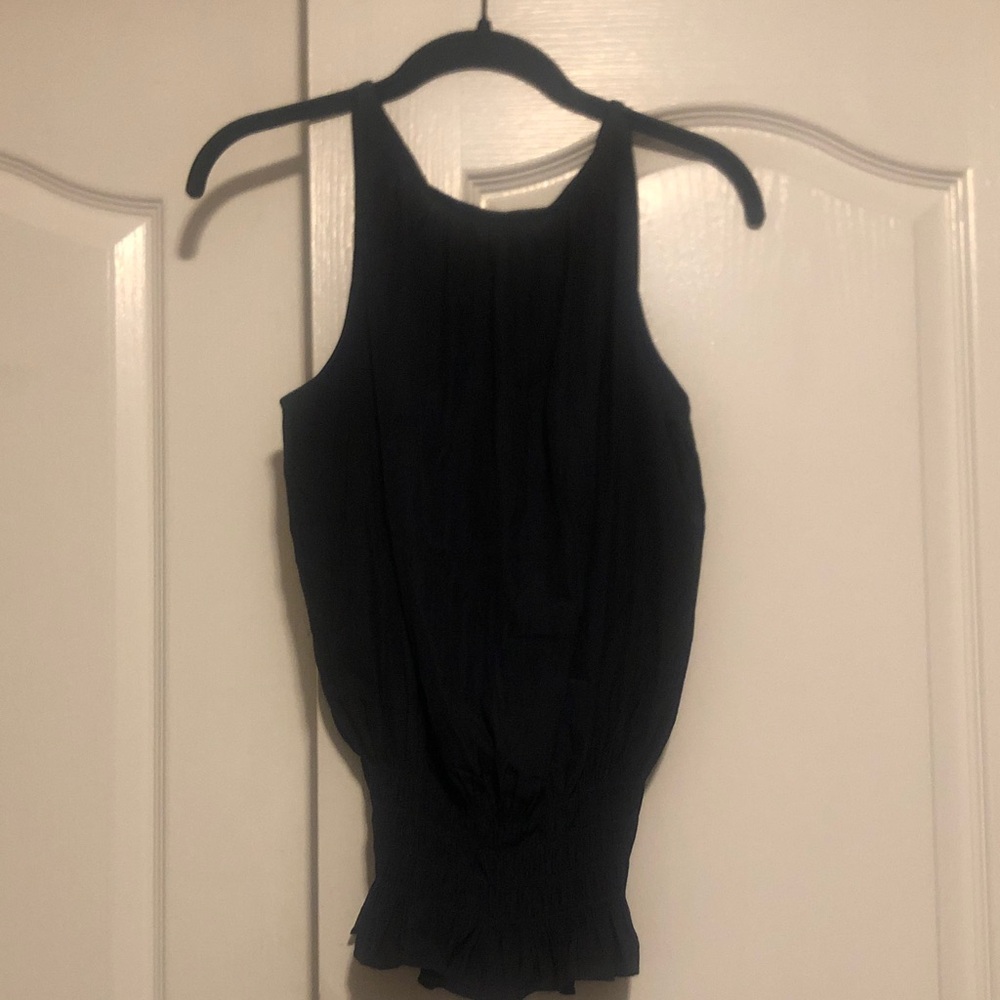 Chic Navy Blue Sleeveless Tank Top
